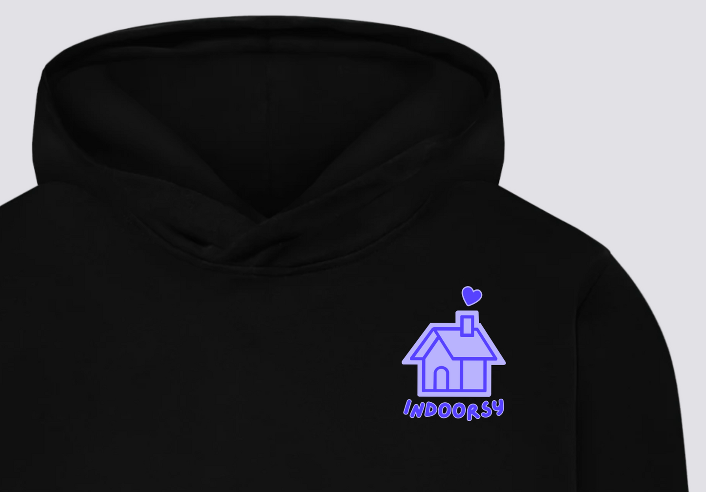 Home Sweet Home Black Hoodie (Blue)