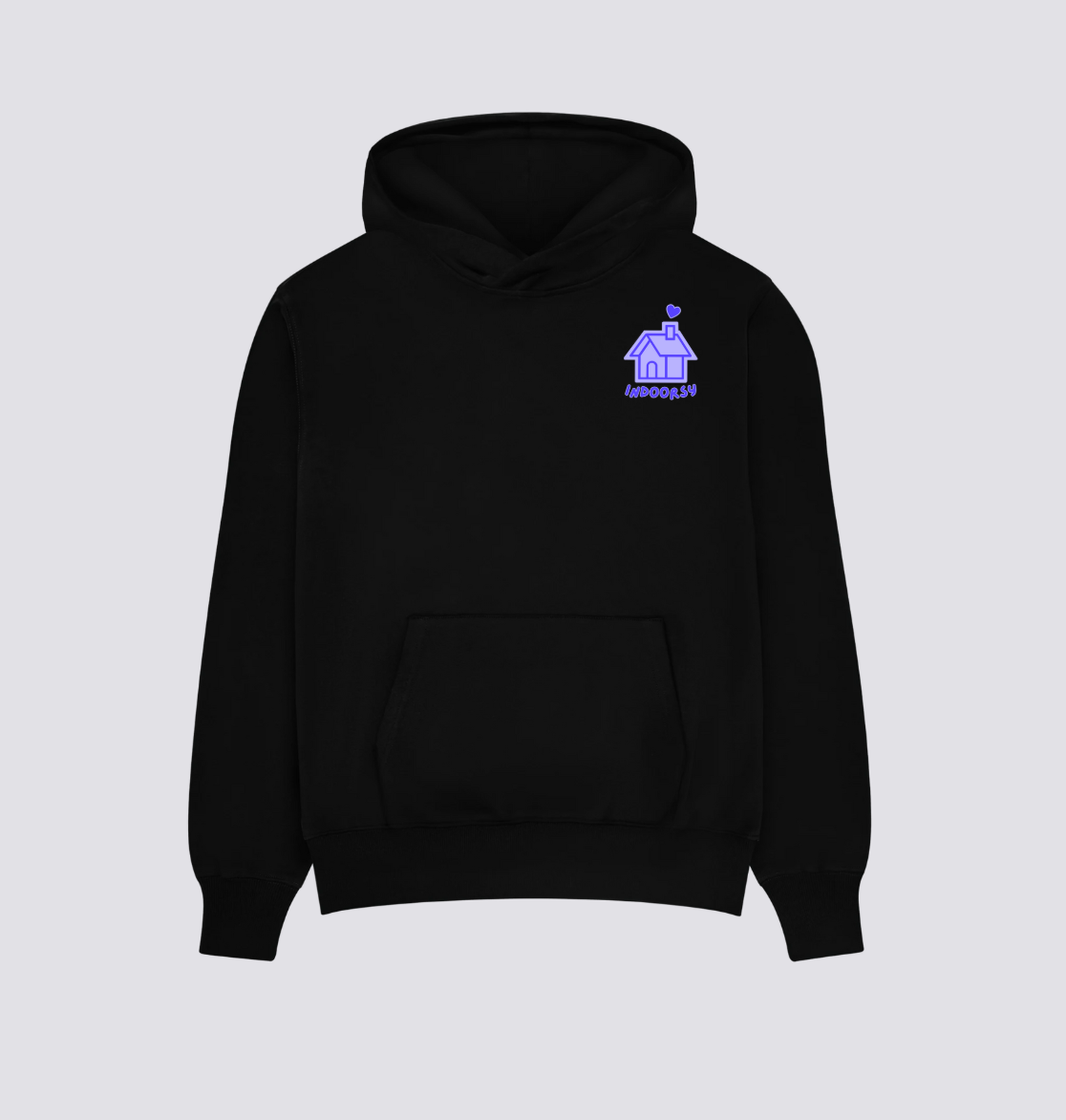 Home Sweet Home Black Hoodie (Blue)