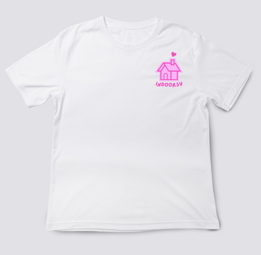 Home Sweet Home White T-Shirt (Pink)